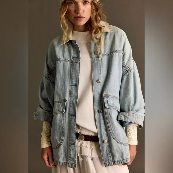 We the free lemon denim jacket - Picture 2 of 10